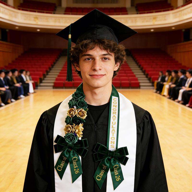 Graduation Birthday Holiday Celebration Garland Ribbon Handmade DIY Ribbon