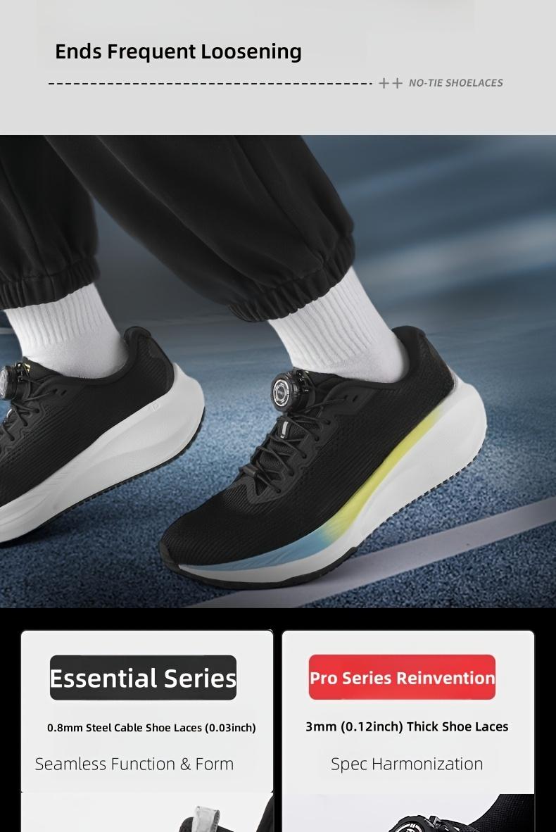 BIGWIG 1 Pair Third-Gen No-Tie Shoelaces Lock - Quick-Adjust Rotating Locking Mechanism, Lightweight ABS Anti-Slip Design, Fit for Hiking, Gym, Sports Shoes - Secure Closure for Men & Women