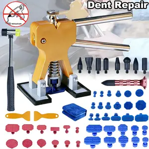 Car Dent Repair Tool Kit, Dent Puller Tool, Auto Body Dent Removal Tool Set, Suitable For Repairing Hail Dents And Small Body Dents, Time-Saving Labor-Saving DIY Repair Tools For Home Garage Use (Hot Glue Gun And Glue Sticks Not Included)