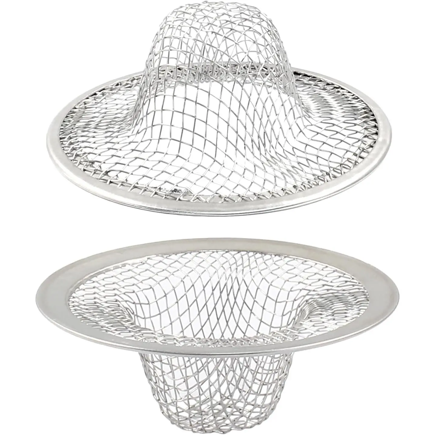 2 Pack Stainless Steel Kitchen Sink Strainer, 2.8 Inch Diameter | 7cm Mesh Basket Large Round Filter, Kitchen Drain Strainer,  Catcher, For Bathroom Bathtub Wash Basin Garbage