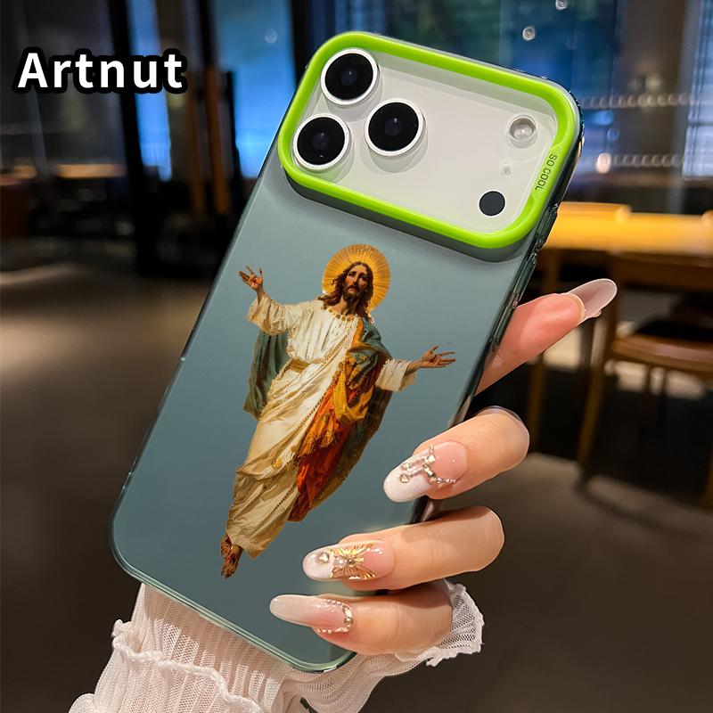 Phone Case for iPhone 17 Pro Max 16 Plus 15 14 13 12 11 Air E Jesus Christ's Holiness Pattern Anti-Scratch Shockproof Pocket-Friendly durable Cover