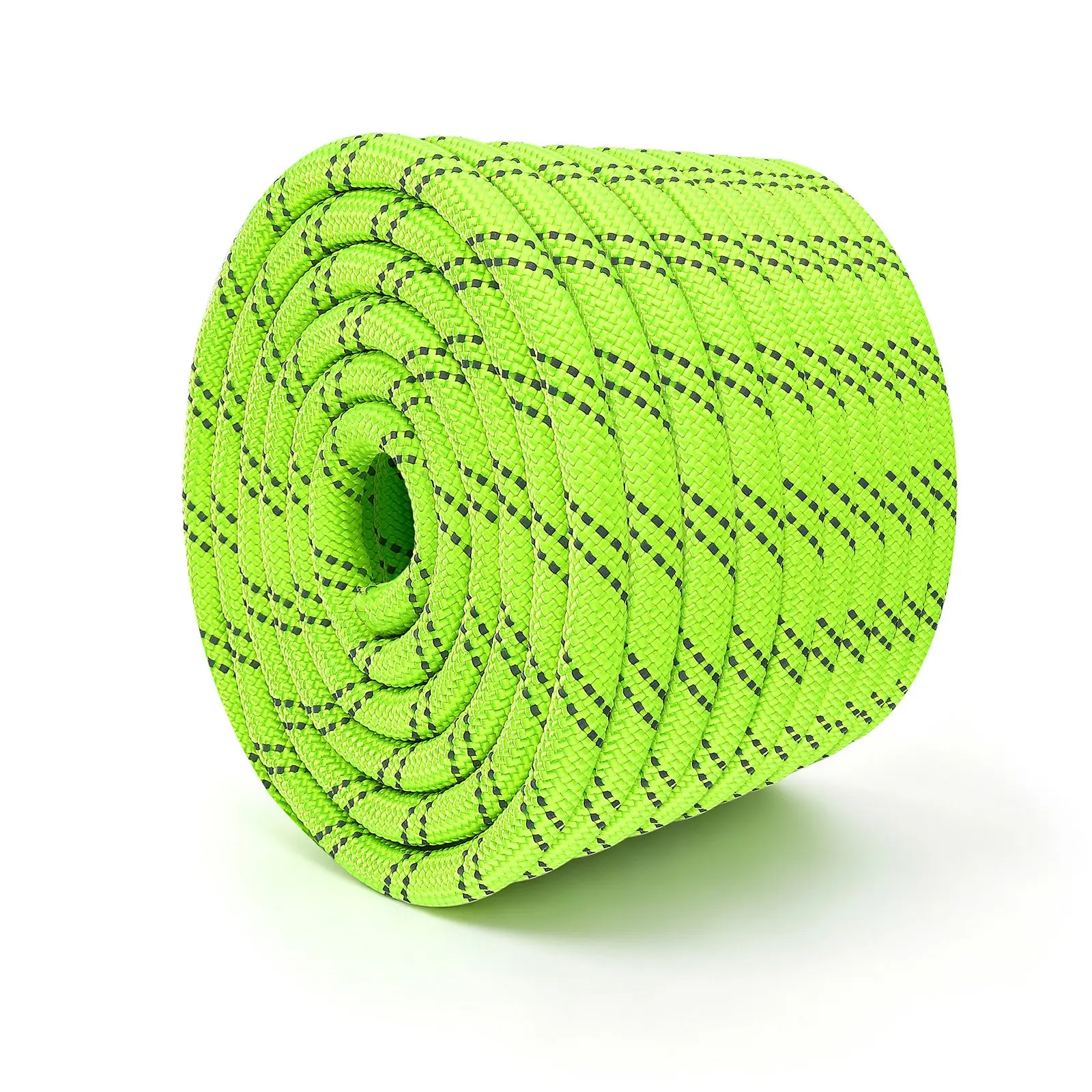 【toolupgrade】VEVOR Double Braided Polyester Rope 1/2 inx 120 ft Arborist Rigging Rope, for Tree Work, Heavy Duty 11 Strands, 3700 lbs High Breaking Strength, Outdoor Climbing Towing Swing Pulling Cord, Green