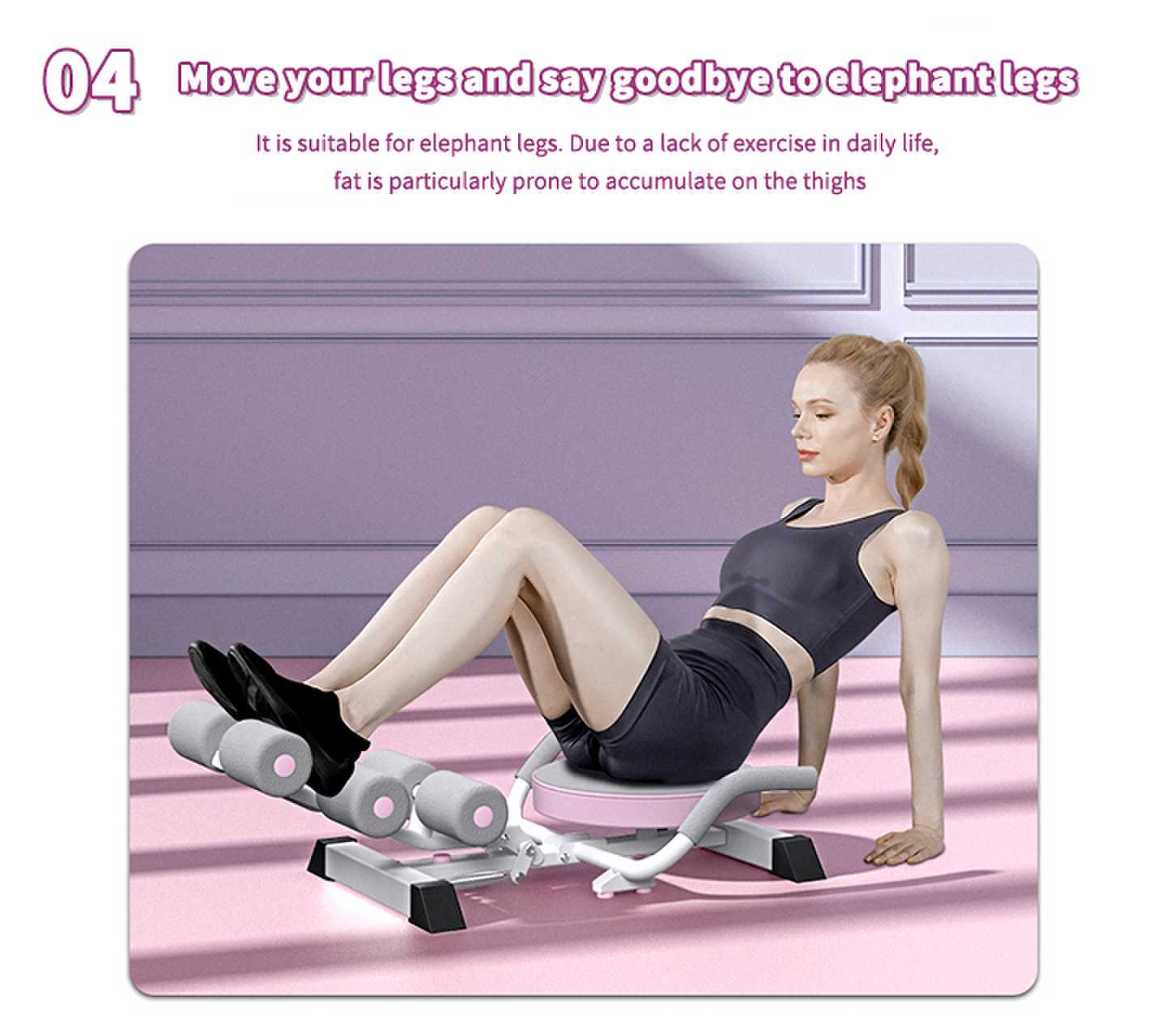 Multi-Functional Adjustable Ab Machine - Home Gym Ab Workout Bench & Sit Up Machine for Abdominal Exercises, Versatile Exercise Chair for Full Body Workouts, Flexible Ab Trainer with Adjustable Modes, Sturdy Fitness Equipment for Home Core Training