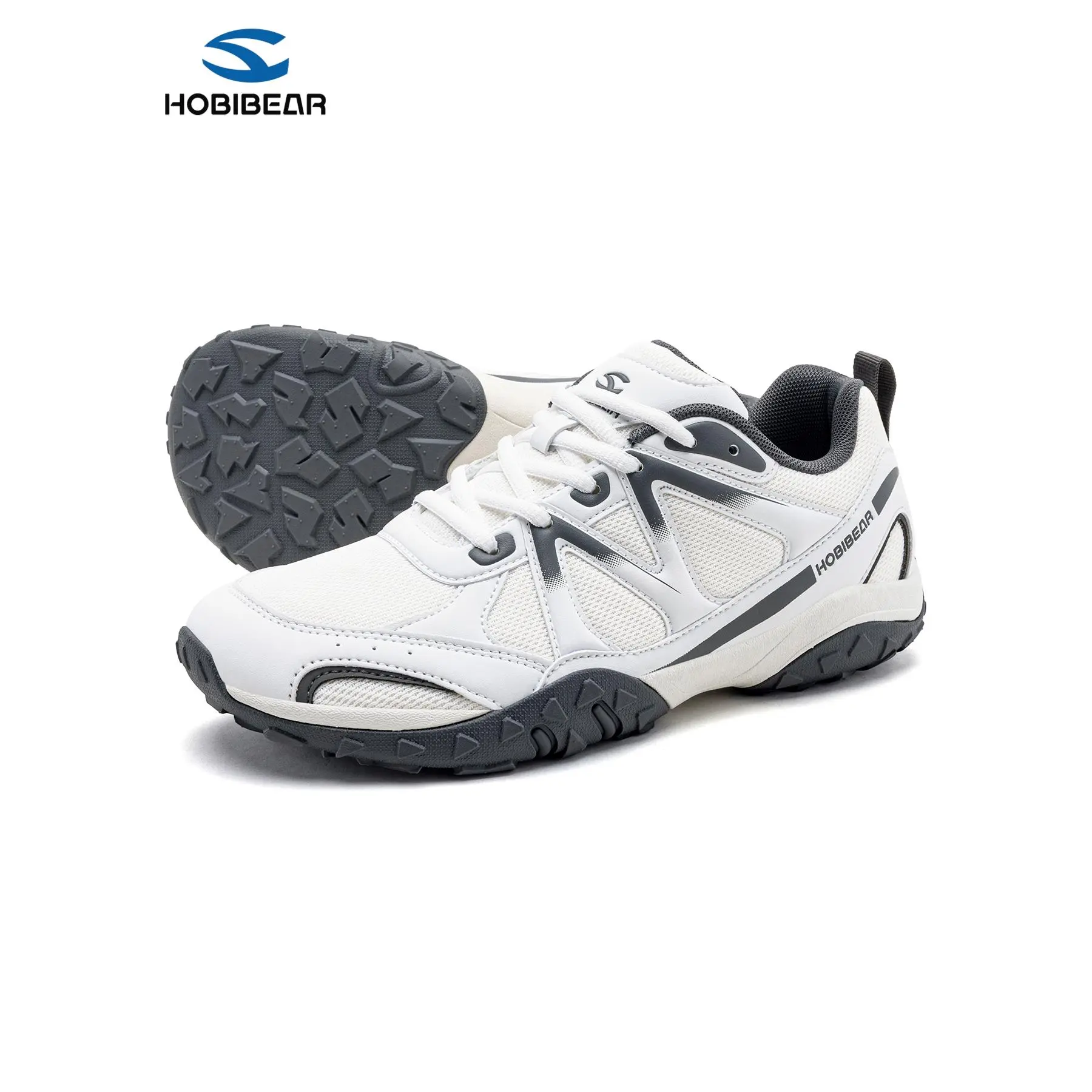 HOBIBEAR Unisex Wide Toe Box Breathable Mesh Walking Shoes - Lightweight Casual Work Sneakers for Daily Commute & Office Wear