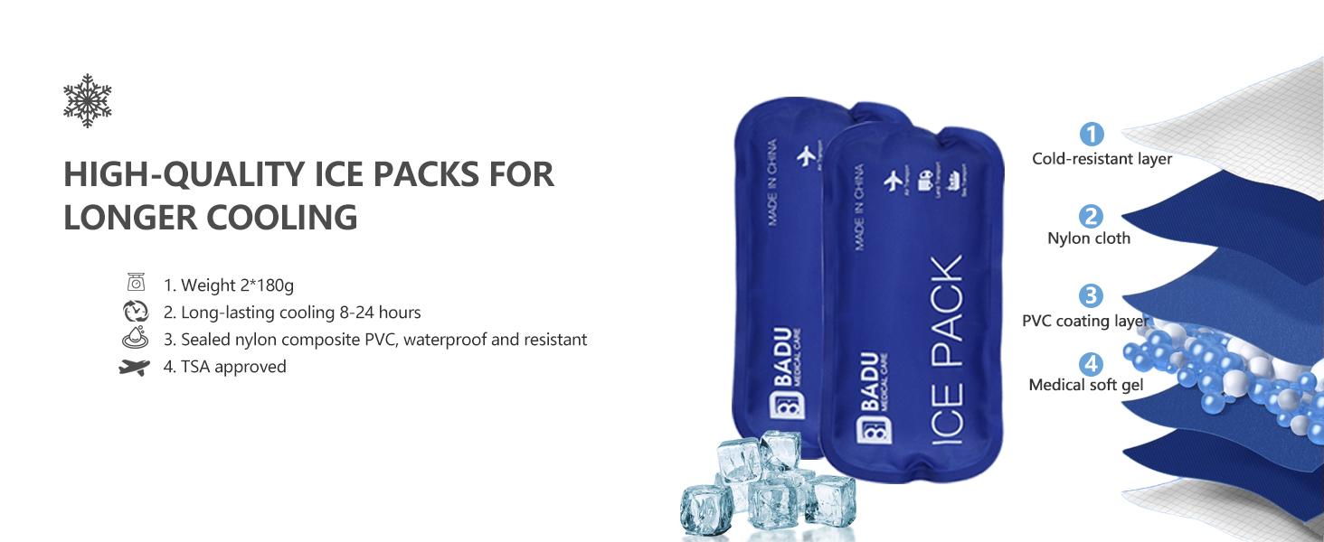 Insulin Cooler Travel Case TSA Approved Refrigerated Medicine Cooler for Travel w/Thermometer Temperature Diabetic Travel Case w/2 Reable Ice Packs for Daily Life Trip