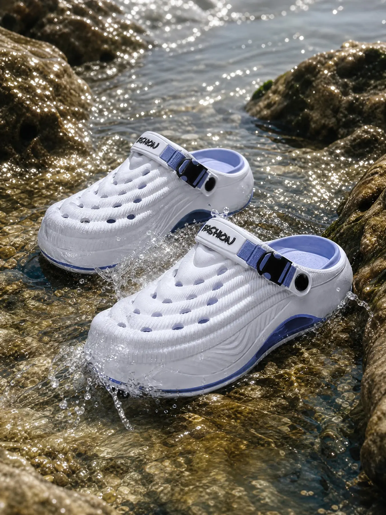 Men's Eva Casual Shoes, Lightweight Comfortable Slip-On Sandals, Waterproof Outdoor Sports Footwear, Versatile Summer Footwear, Lightweight Beach Slippers