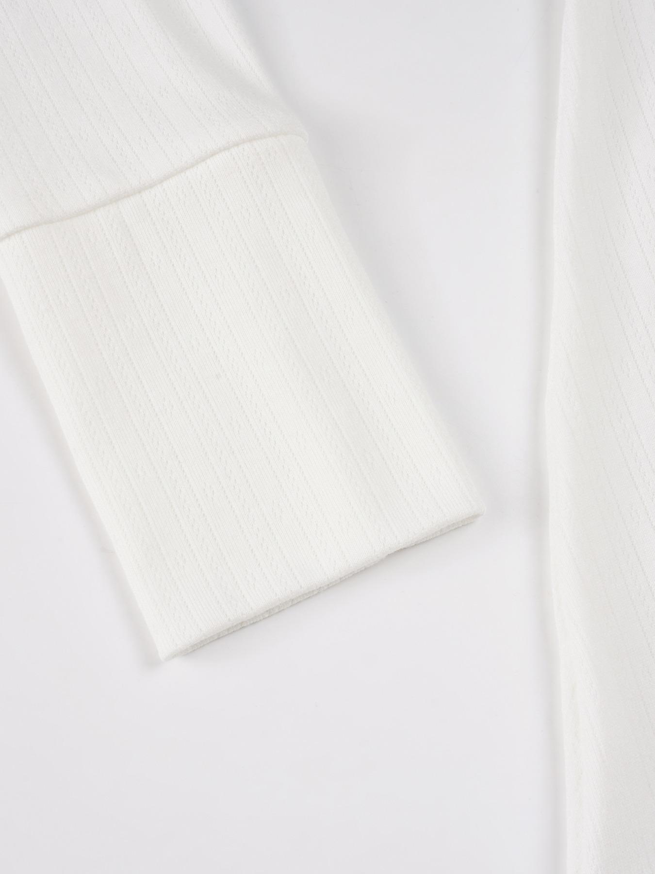 Fashionable Simple Lace Trim Cross V Neck A-Line Long Sleeve Knitted Top Blouse, Trendy Spring & Fall Casual Wear for Women