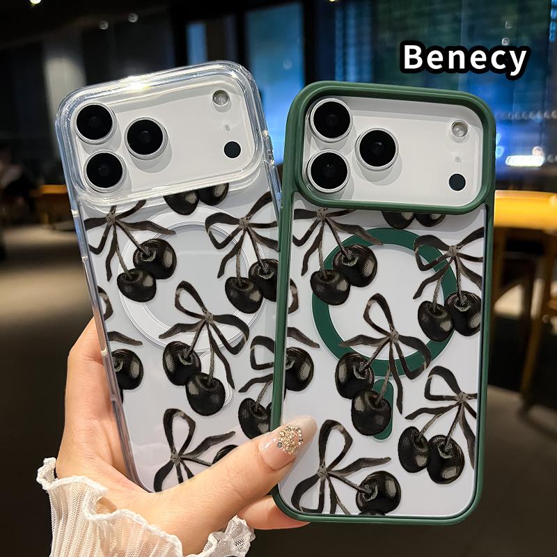 Cherry Bow Magnetic Phone Case for iPhone 17 Pro Max 17 Air 17 Pro 16 15 14 13 12 11 X XR 8 7 and Samsung Galaxy S24 S23 S22 S21 Clear Non Yellowing Shockproof Wireless Charging Compatible Cherry Bow Magnetic Phone Case for iPhone 17 Pro Max 17 Air 17 Pro 16 15 14 13 12 11 X XR 8 7 and Samsung Galaxy S24 S23 S22 S21 Clear Non Yellowing Shockproof Wireless Charging Compatible
