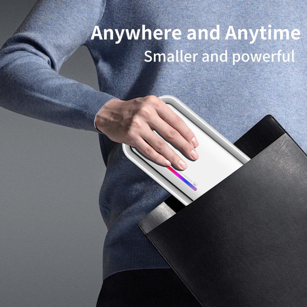 Portable A4 Thermal Printer, Battery-Powered Wireless Printer (Battery Not Included) Supporting Mobile BT and PC Printing, Smart Printer for Home, School and Office, Valentine's Day Gift