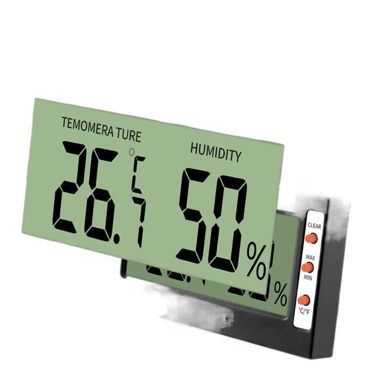 Large-screen reptile thermometer and hygrometer, incubation equipment, plant greenhouse hygrometer, electronic dry-wet thermometer
