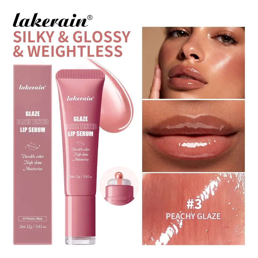 Hydrating Lip Oil Gloss, Glassy Finish, Non-Sticky, Buildable, Moisturizing Lip Care, Clear Color, Perfect for Daily Use, Women