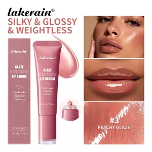 Hydrating Lip Oil Gloss, Glassy Finish, Non-Sticky, Buildable, Moisturizing Lip Care, Clear Color, Perfect for Daily Use, Women
