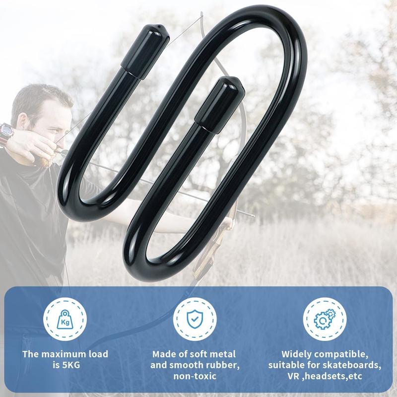 Pack of 2 Bow Hanger Wall Mount Adjustable Bows Holder Storage Wall Rack to Display Your Bow (2)