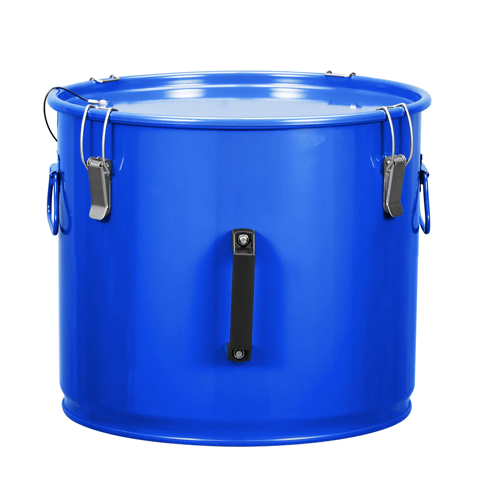 10 Gallon Fryer Grease Bucket with Filter Bag, Heavy-Duty Carbon Steel Oil Disposal Container, Leak-Proof Lid, for Commercial Kitchen/Restaurant