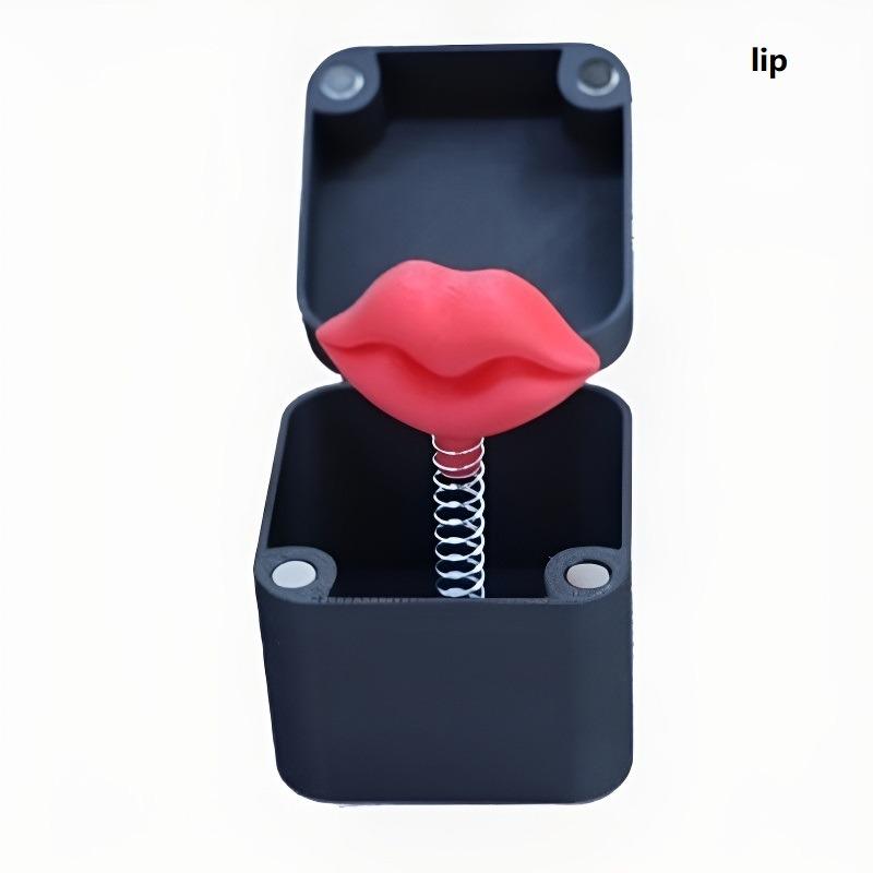 Middle Finger/Lip/Rose/Heart Design Gift Box, 1 Count Creative Surprise Gift Box, Funny Desktop Ornament, Party Gift for Friends & Family,Boyfriend Stocking Stuffers