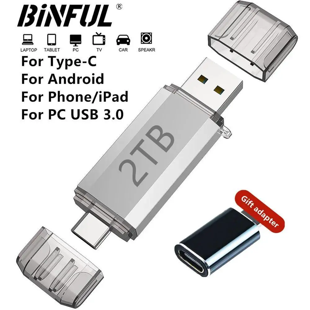 512G USB Flash Drive Photostick High Speed Sticks External Storage Pen Drive For Phone iPhone Android PC Copy Photo Videos Files