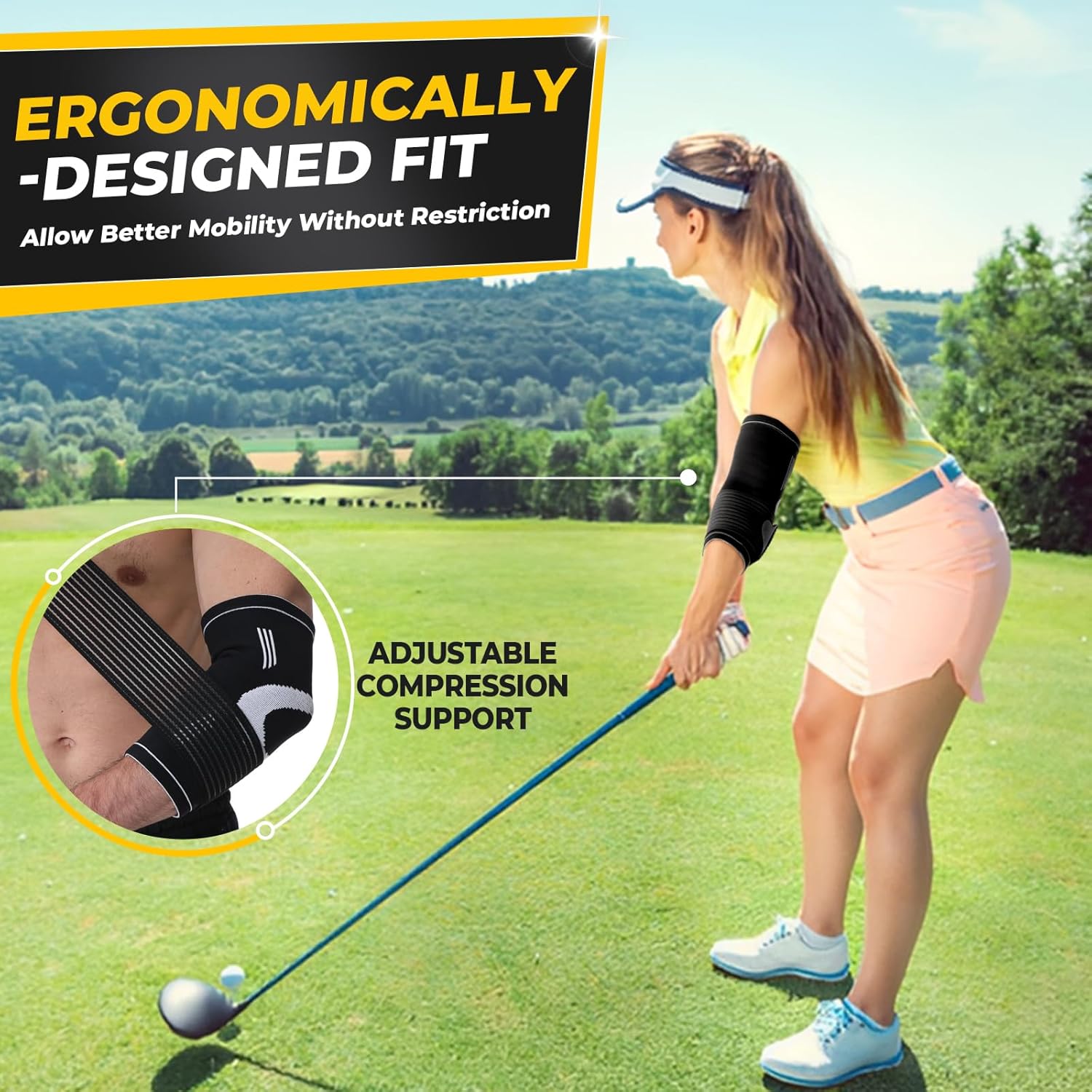 Elbow Guards Outdoor Snatch Basketball Sports Straps, Compression Boxing Weightlifting Basketball Protection