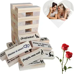 Adult Blocks Game for Couples Naughty Stacking Tower Night Dating Activities Adultos Juegos para Parejas en Español