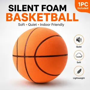 Soft Foam Basketball for Indoor Play, Quiet Training Ball, Lightweight No-Air Sports Ball, Ideal for Home, Dorm, Office, Family Fun