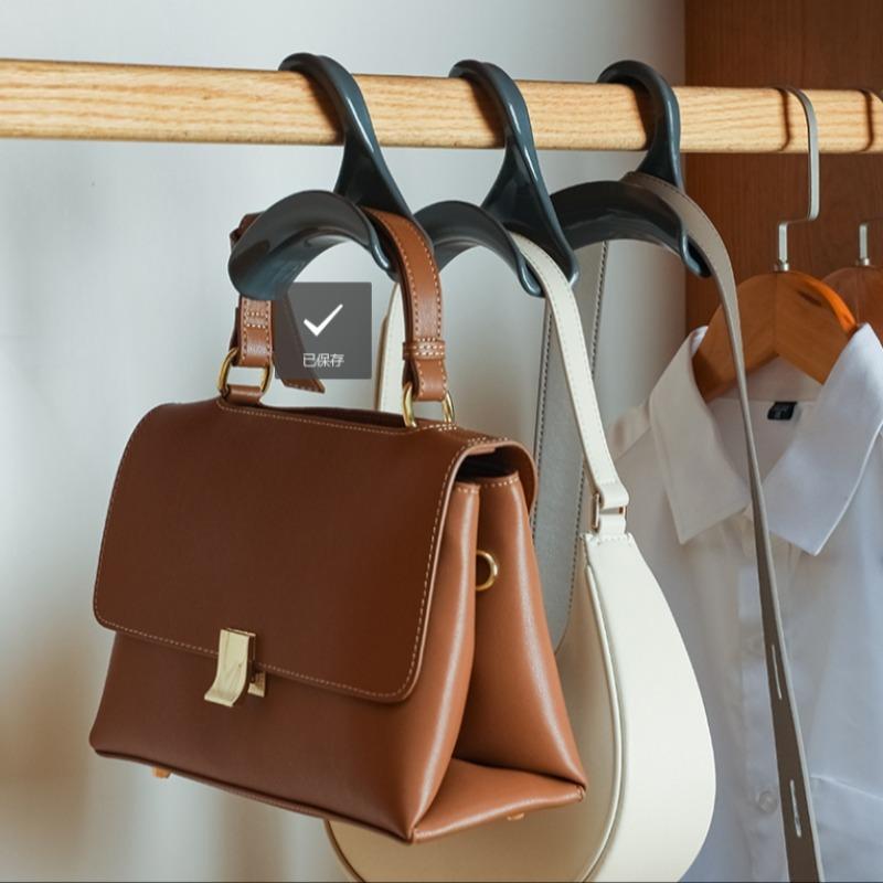 Shoulder Bag Hook, Foldable Purse Hook, 10pcs Space Saving Folding Bag Hanger, Bag Organizer, Bag Storage Hook, Home Organizer for Bag, Belt, Scarf, Hat, Holder