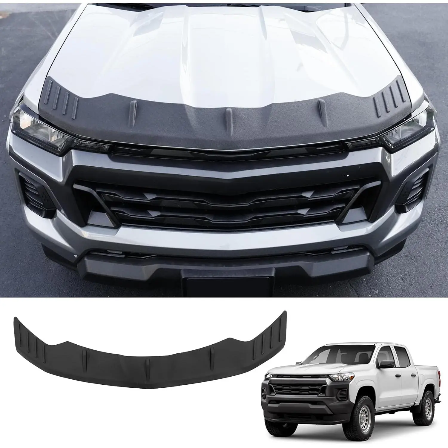 Hood Protector Compatible with 2023-2026 Chevrolet Colorado TPE Hood Shield Hood Deflector Hood Guard for 2025 Chevy Colorado Accessories