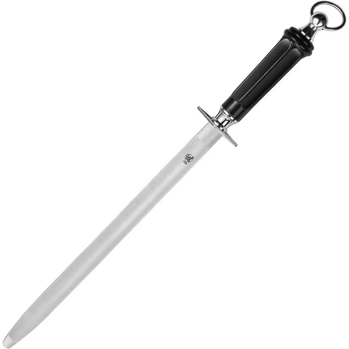 10-Inch Flat   Sharpening Rod, ABS Handle | Flat  surface for broader  contact, high carbon steel rod, ABS handle and -in