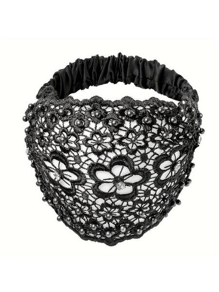 Women Bohemian Crystal Pearl Wide Hairbands Set, Elegant Design for Weddings, Vacations & Daily Wear, Perfect Hair Accessories