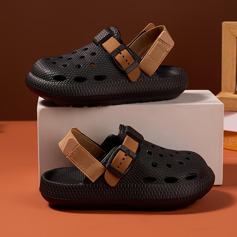 Kids Summer Sandals Soft Soled Non Slip Durable Home Outdoor Casual Half Drag Design Heel Boys Beach Footwear