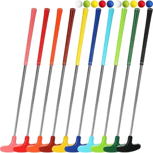 10 Pack Junior Golf Putter Golf Putters Bulk with 10 Practice Golf Balls for Men and Women Two Way Mini Golf Putter for Left and Right Handed Golfers for  Teenagers Adult