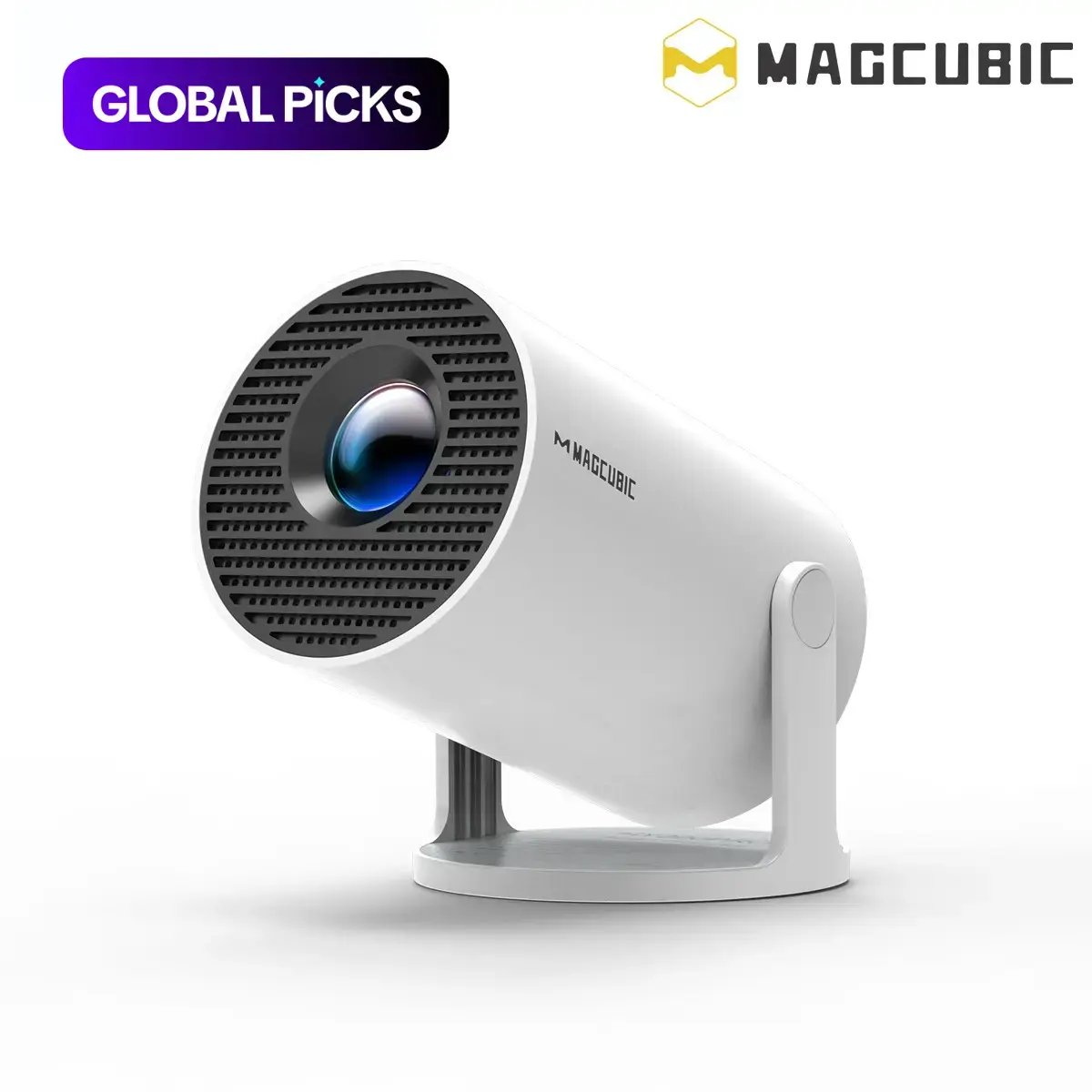 Magcubic HY300Pro Android 14 Projector , Dual WiFi6 290ANSI Allwinner H726 BT5.4 1080P 1280*720P Portable Audio Projector, Multifunctional Projector for Home Cinema, Outdoor, Movie Night, Gift