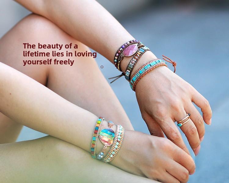 New Handmade Colorful Beaded Bracelet – Adjustable Unisex Friendship Couple Gift Jewelry