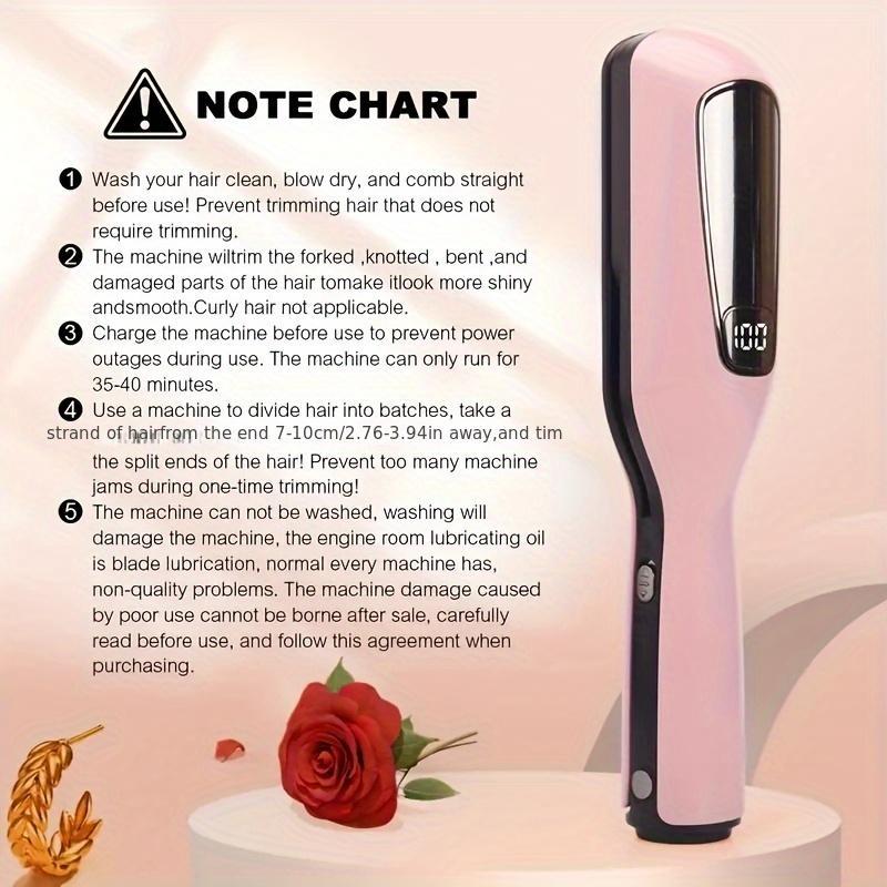 ASANI-Portable Rechargeable Electric Professional Hair Clipper, Trimmer, Hairline Trimming Set with Split End Remover - USB-C Charging, 500mAh Lithium Battery, ABS Material (Multi-Color) - Hair Tool with Clip and Charging Base - Goddess Festival Gift