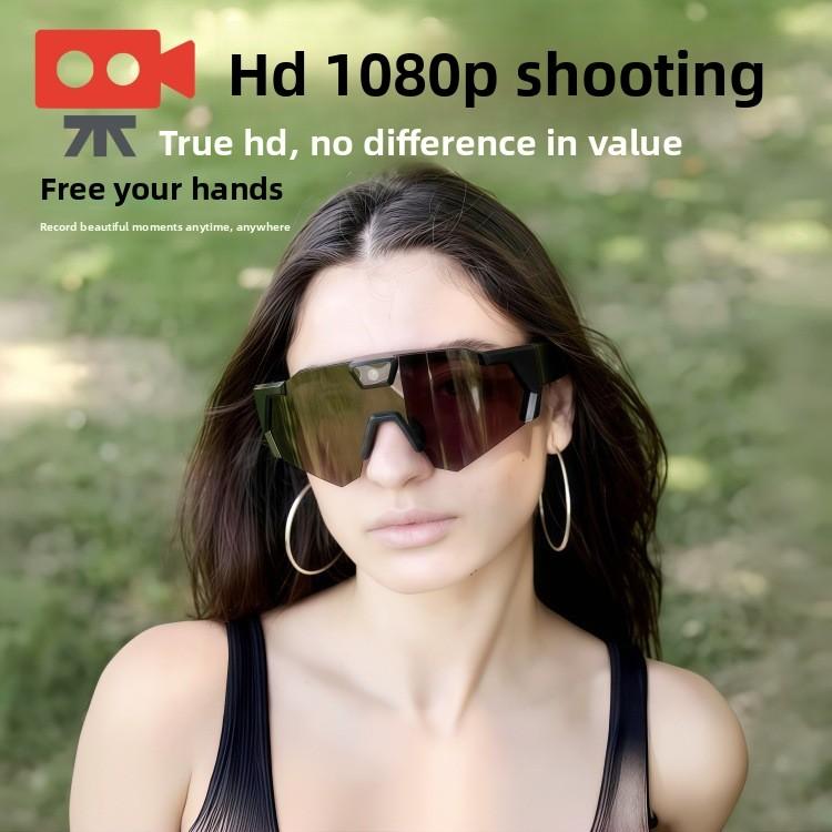 snow goggles New Sunglasses Camera DV Sports Recording Photo Camera Smart Outdoor Cycling Recorder with 1080P HD Video 12.0MP Photos & Polarized Lenses for Cycling & Sports