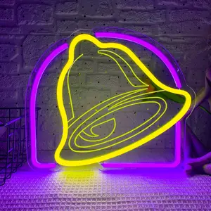 Creative Bell Shaped Neon Sign, USB Powered LED Neon Light, Novelty LED Lamp for Home Party Decoration, Room Decor, Home Decor
