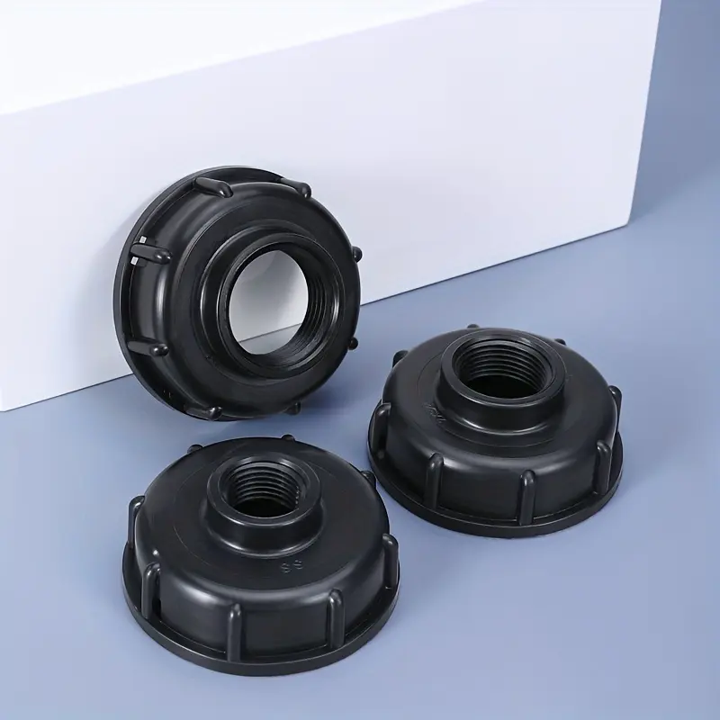 2pcs IBC Tote Adapter - 1/2", 3/4", 1" Threaded Hose Drain Fitting, Durable Plastic Valve Connector for Garden Tools & Lawn Care
