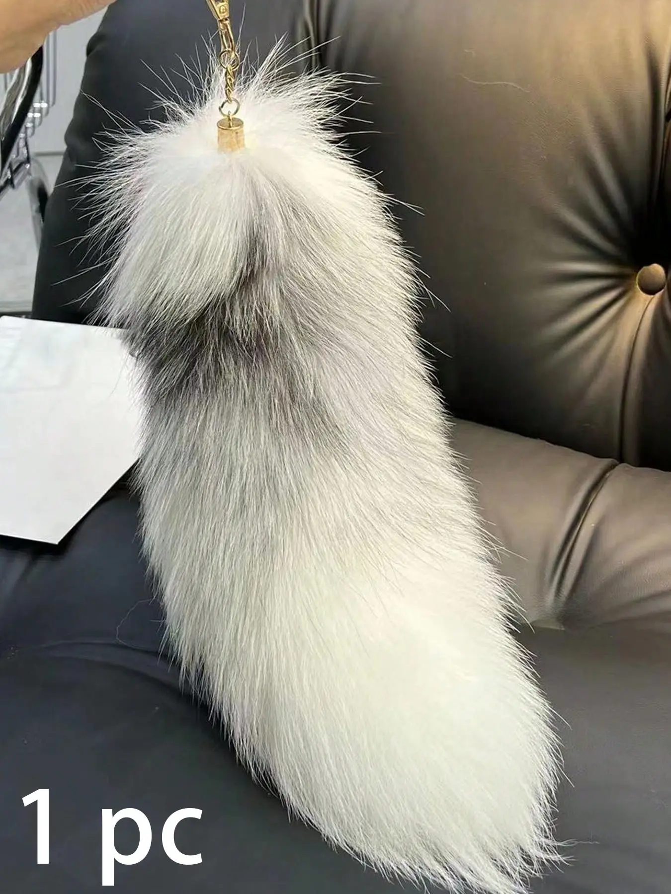 New Fake Fox Tail Bag Charm, Cute Realistic Fox Fur Large Tail Bag Pendant, Personalized Simple Bag Charm, Valentine's Day Gift, Daily Use, Charms For Bags