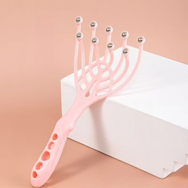 Roller Nine Claw Head Massage Tool, Scalp Relaxation and Relief, Acupressure Comb, Multi-Functional Hair Massager, Comfortable Design, Relaxation Aid