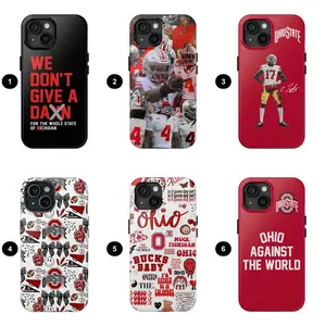 O-Ohio Football Team Phone Case Jeremiah Smith & Carnell Tate Football Fan Protective Cover Designed for iPhone 11-17 Pro Max/Plus & Samsung Galaxy S23-S25