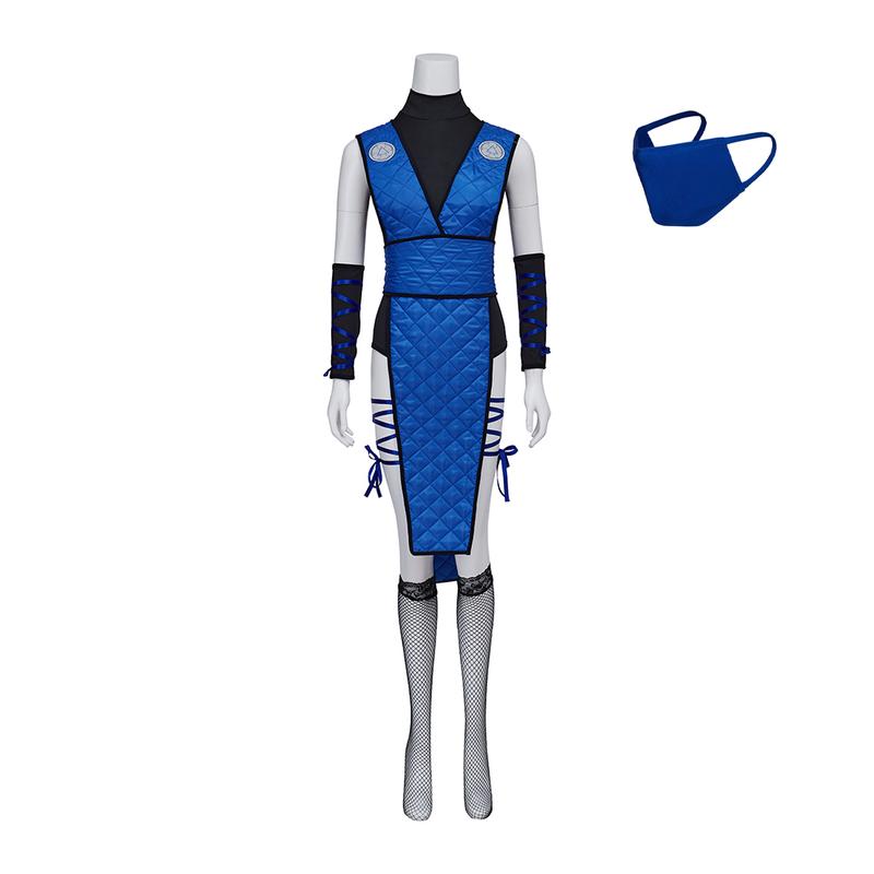 Mortal Kombat Coplay Costume Sub-Zero Female Costume Ladies Mortal Komba Blue Suit Game Fanart Outfit Clothing Womenswear Comfort Fitted
