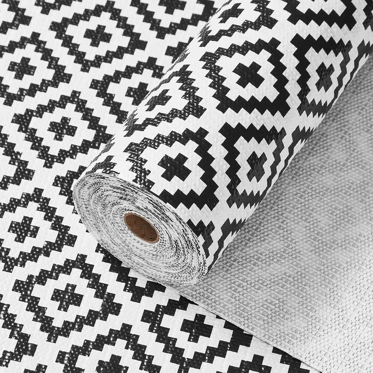 Shelf and Drawer Liner for Kitchen Cabinets 12" x 120", Black | Non Adhesive, Non Slip, , Easy to Cut, Surface Protection, Dresser, Bathroom, Pantry Shelves, Closets