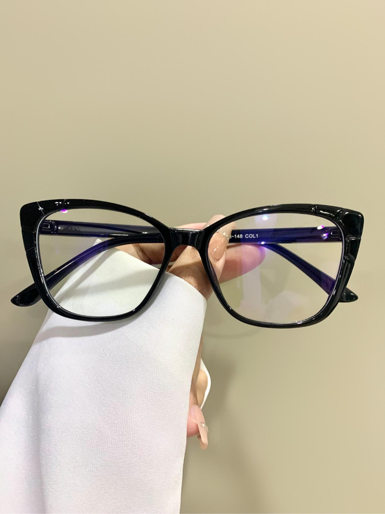 Cat Eye Glasses Fashion Trendy Simple Flat Glasses for Women Men, Casual Style PC Lens, All Seasons Wear, Unisex Eyewear, Lightweight Durable Glasses Cat Eye Glasses Fashion Trendy Simple Flat Glasses for Women Men, Casual Style PC Lens, All Seasons Wear, Unisex Eyewear, Lightweight Durable Glasses