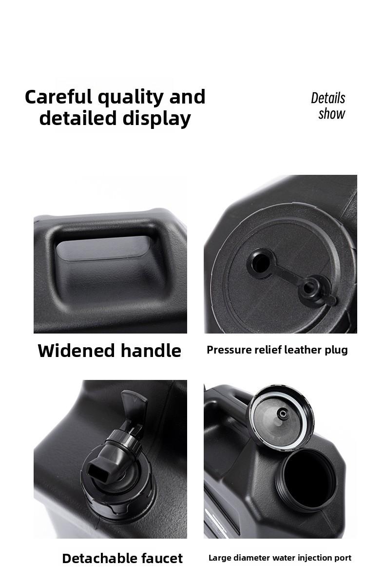 Outdoor camping household water storage bucket with faucet car self-driving tour water storage tank water storage large plastic bucket