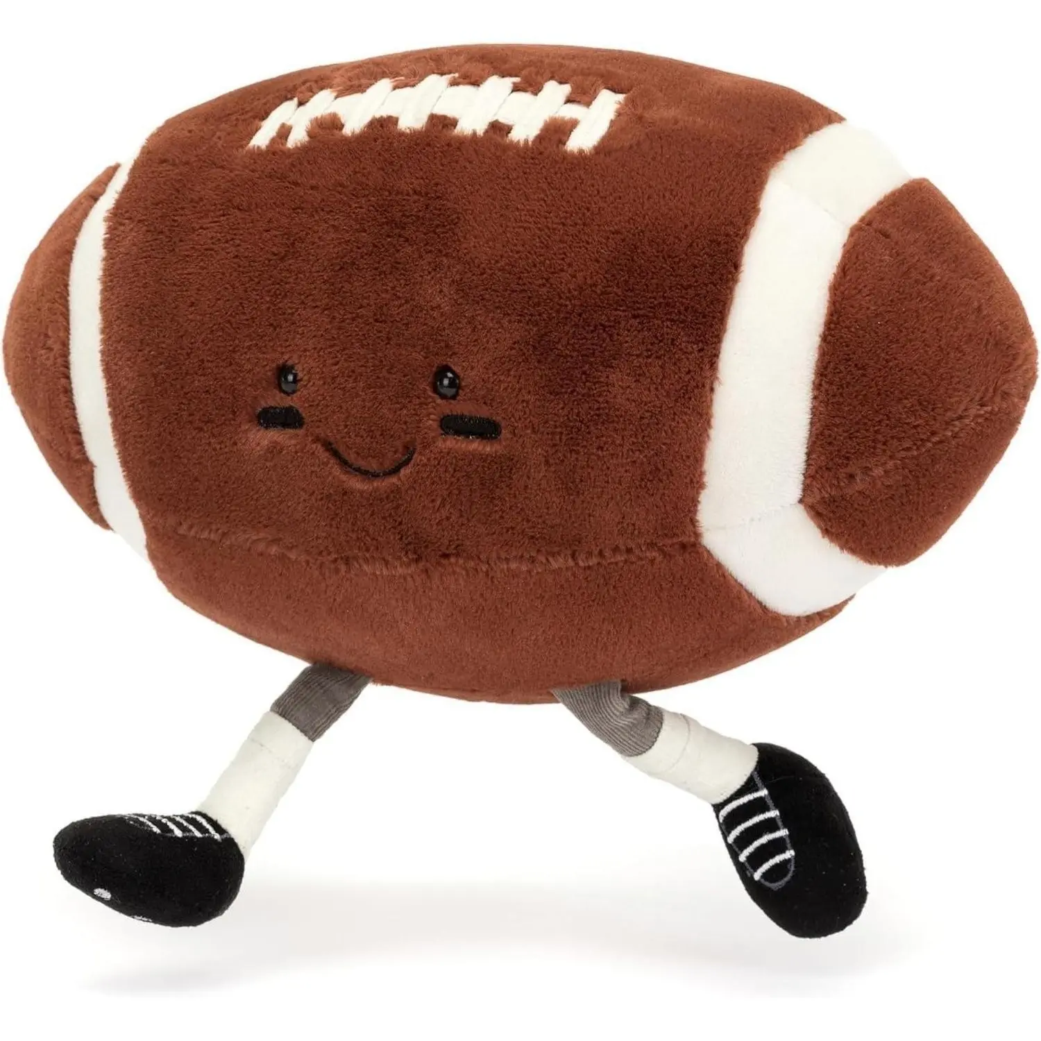 7 Inch Rugby Stuffed Sports Ball Plush Toy with Feet, Cute Football Doll, Soft Spherical Throw Pillow Cushion for Kids GiftGift