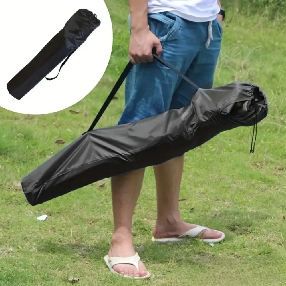 1 durable 210D Oxford polyester storage bag with drawstring closure design | Adjustable shoulder strap for folding chairs, umbrellas, tents, and sleeping bags storage, outdoor camping accessories