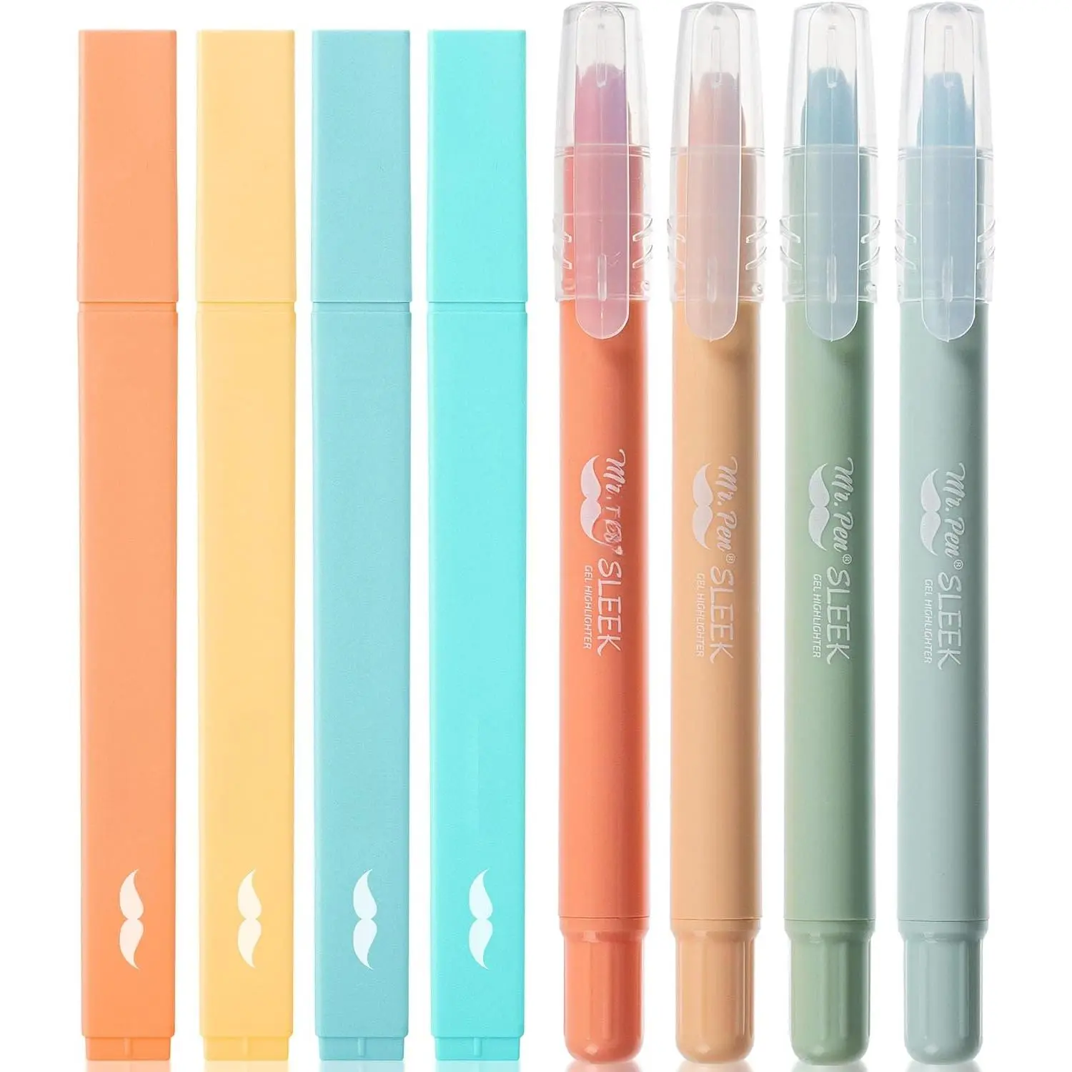 - Aesthetic Highlighters and Gel Highlighters, 8 Pack | Pastel Color  Highlighter No Bleed, No Bleed Highlighter for Bibles,  Dry for  Journaling, Planner