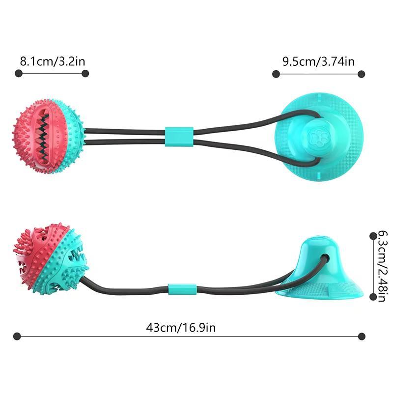 Dog Chew Toy, Interactive Suction Cup Rope Dog Toy, Dog Teeth Cleaning Toy, Pet Chew Toy, Dog & Cat Accessories, Pet Supplies