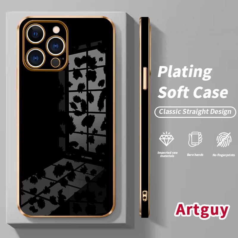 Case for iPhone iPhone 16 Pro Max 15 Plus 14 13 12 11 XS XR  mini Leopard - print Elegance Drop Protection Shockproof Soft Silicone smartphone Cover