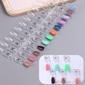 24/48pcs Magnetic Nail Tips , Removable Nail Samples Effortless Colour Testing Ideal for Professional Nail Polish Colour Displays Nail Art Showcase Book Suitable for Nail Enthusiasts & Salons, Fashion