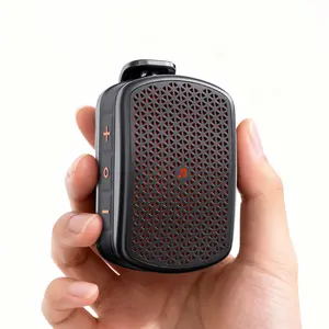 Mini Portable Plastic TWS Speaker with Clip, Wearable Magnetic Adsorption, IPX7 Waterproof, ENC, 5.4 5W Stereo Wireless Audio for Outdoor Use