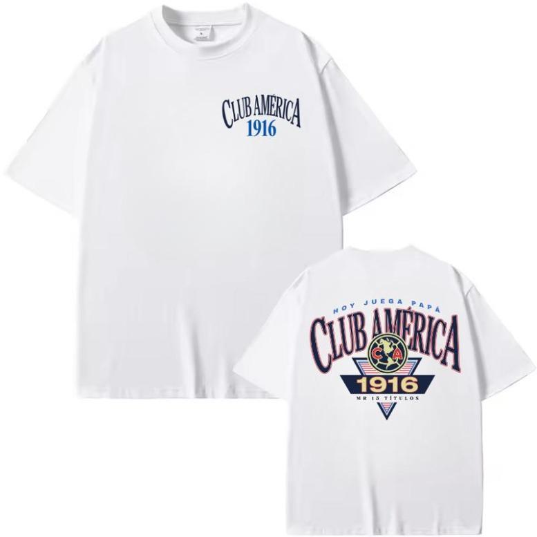 Club América 1916 Two Side Tshirt, Vintage Mexico Football Shirt, Graphic Soccer Crewneck Classic Cotton For Fans Streetwear Unisex,Gift For Men & Women